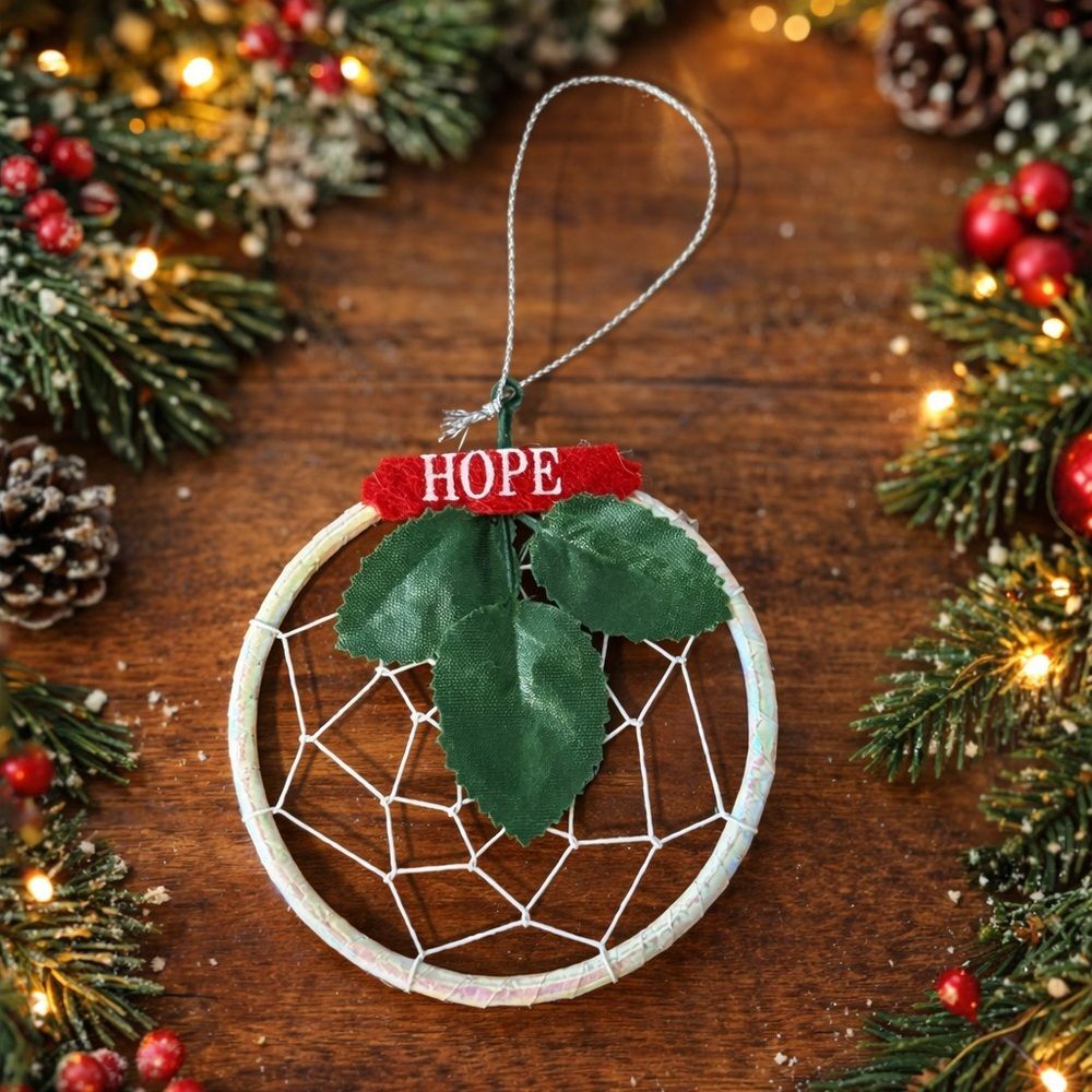 FREE w bundle of 2+ Boho Mini Dreamcatcher Ornament HOPE Wall Decor